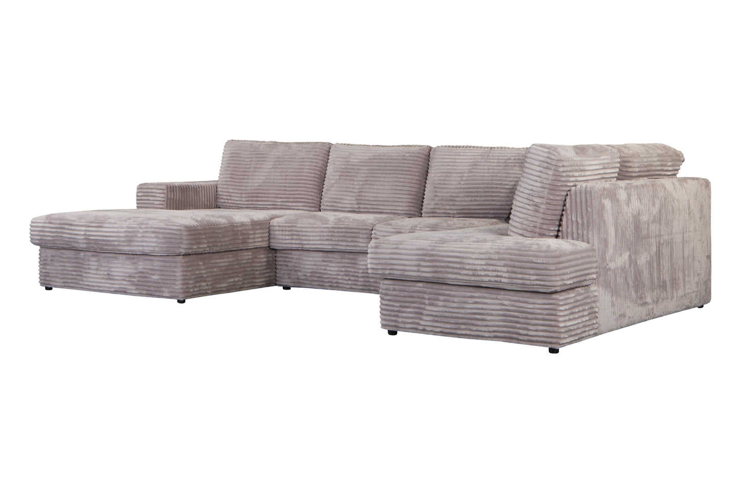 BTE - Salon Ilona - Stof - Grijs - 365x90x62cm