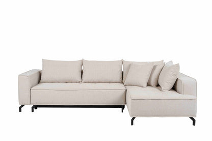HVN - Hoeksalon  Majesty - Stof - Beige - 294x89x185cm
